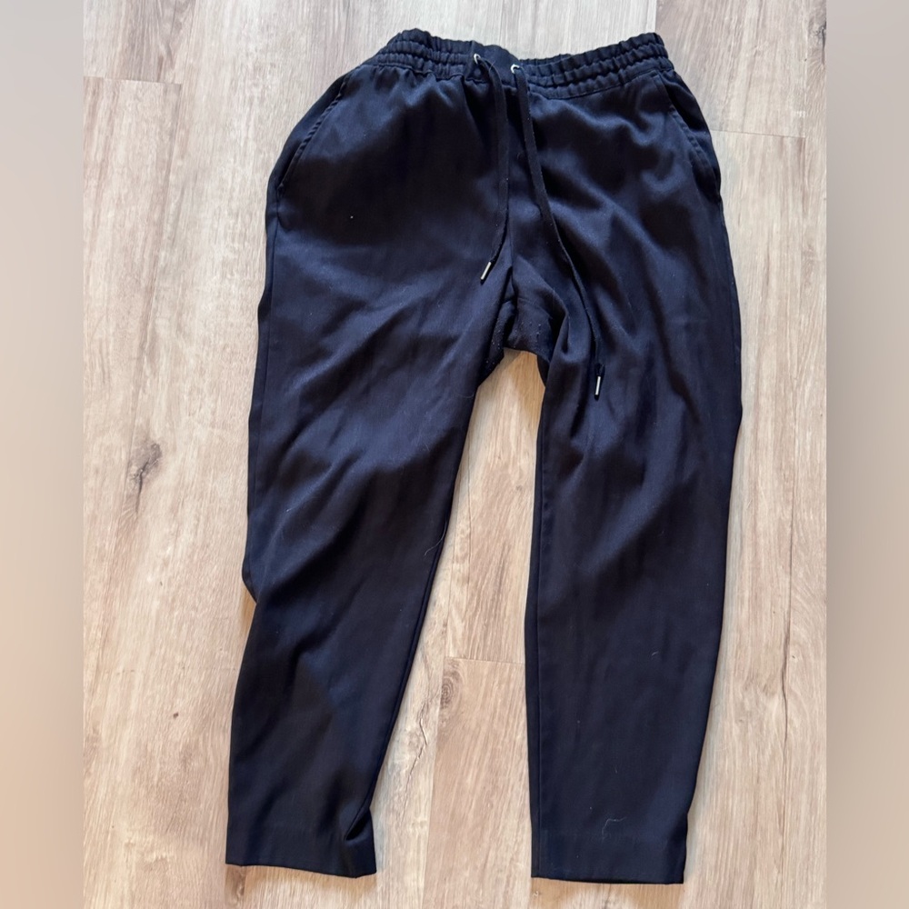 Women’s Black Jogger Pants with Drawstring